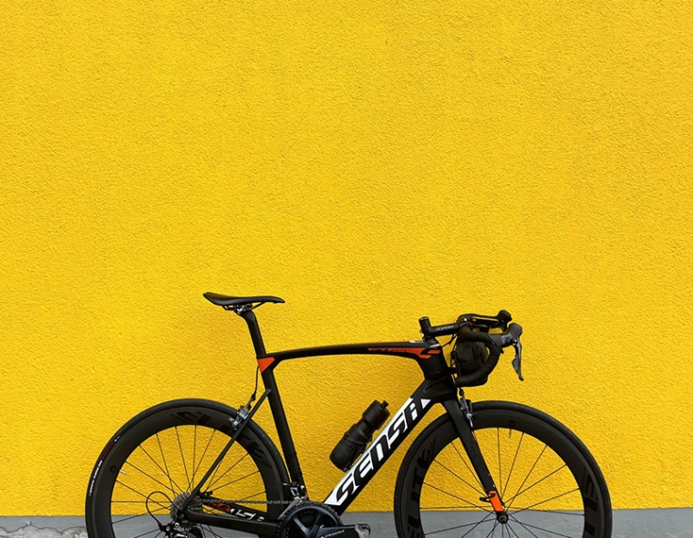 Bike Yellow Background