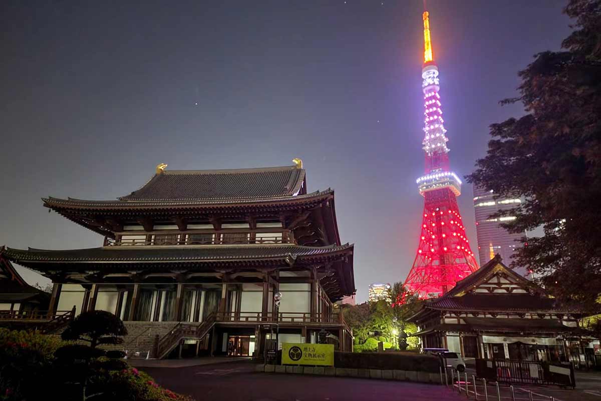 Tokyo Tower and Temple